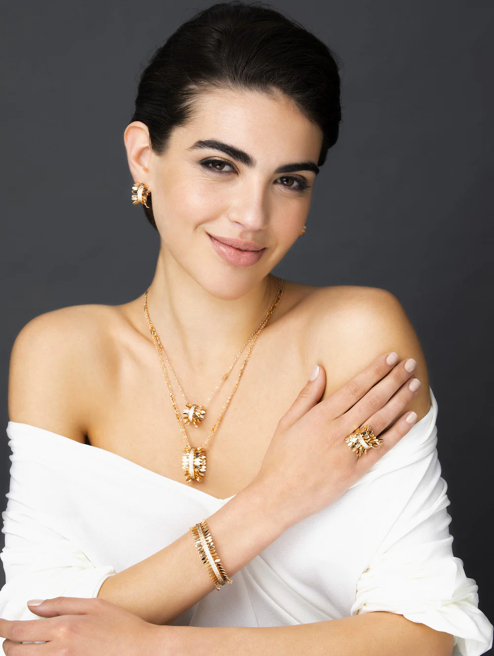 SPETTINATO ROSE GOLD EARRINGS - Image 3